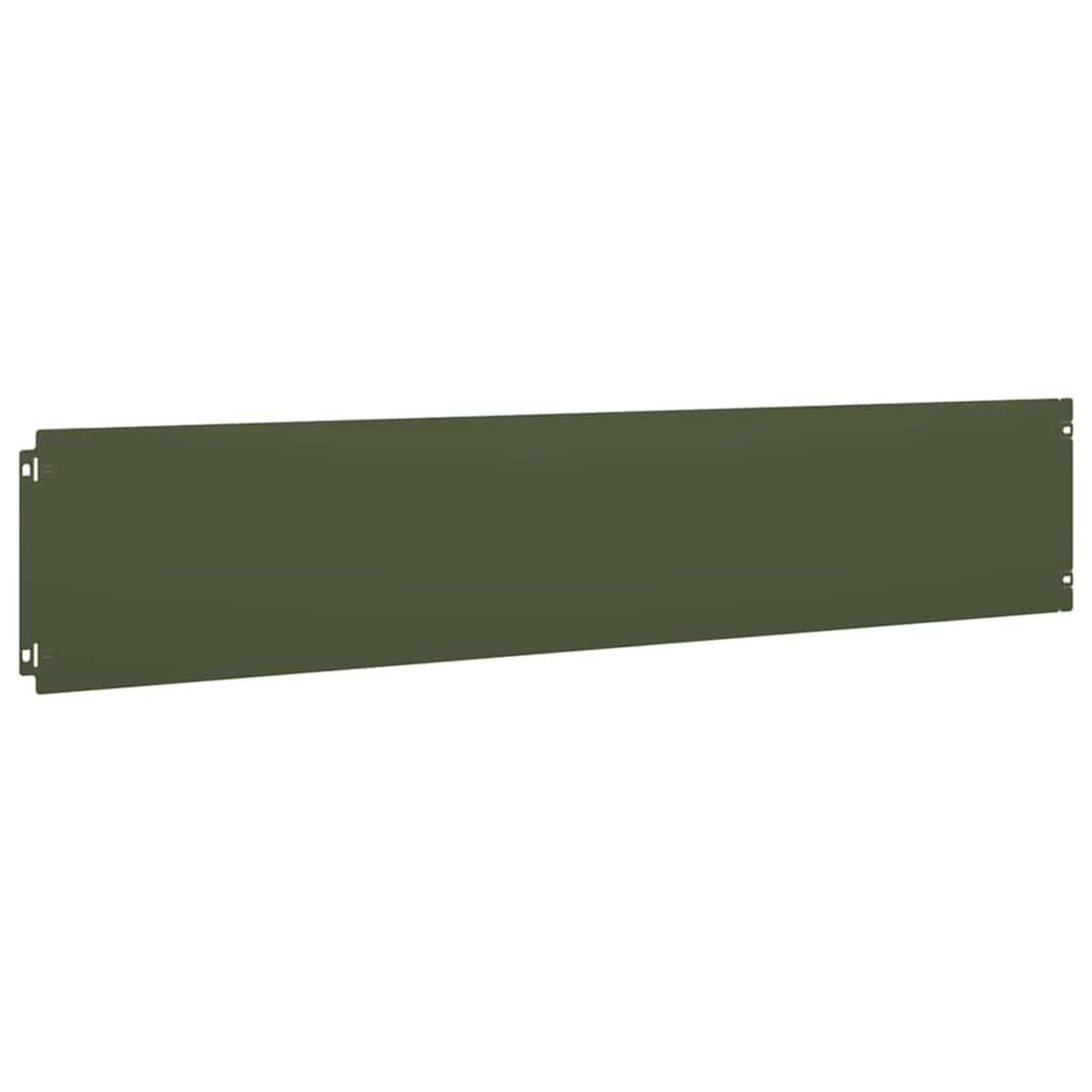 VIDAXL Bordures pelouse 30pcs vert olive 20x103cm acier lamine a froid