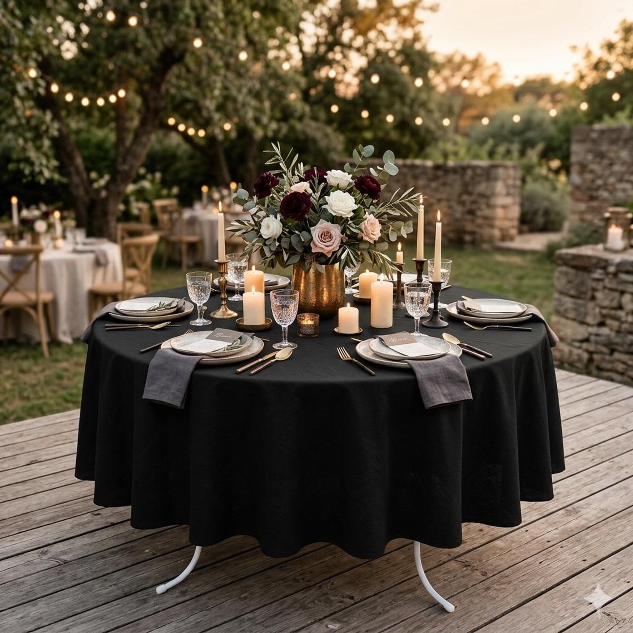 Voir la diapositive 3 : Eden Nappe ronde nelsonn design et moderne
