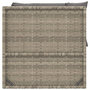 Voir la diapositive 5 : VIDAXL Salon de jardin 3 pcs avec coussins Gris Resine tressee