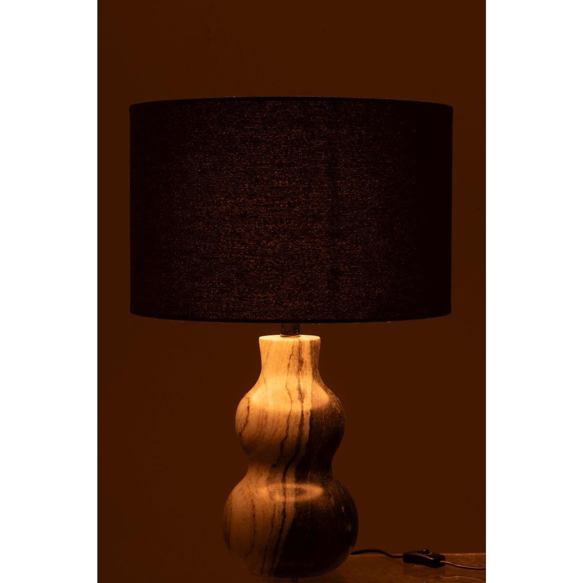 Paris Prix Lampe à Poser en Marbre  Courchevel  40cm Gris Clair