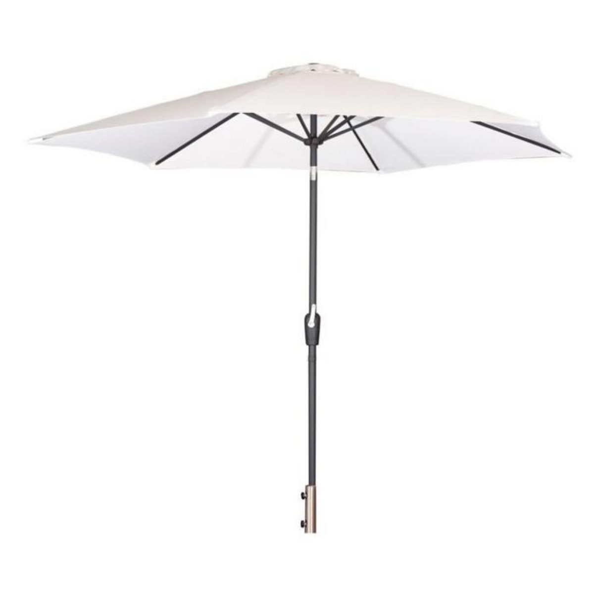 Paris Prix Parasol en Métal  Leeds  300cm Blanc