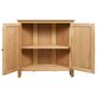 Voir la diapositive 5 : VIDAXL Armoire d'angle 80x33,5x78 cm Bois de chene massif