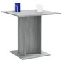 Voir la diapositive 3 : VIDAXL Table a dîner Sonoma gris 80x80x75 cm Bois d'ingenierie