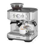 SENCO Machine a expresso - SENCOR - SES 6010SS - 15 bars - Broyeur a café - 250 g de grains - Inox