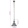 Voir la diapositive 6 : VIDAXL Lampe suspendue 25x25x138 cm aluminium