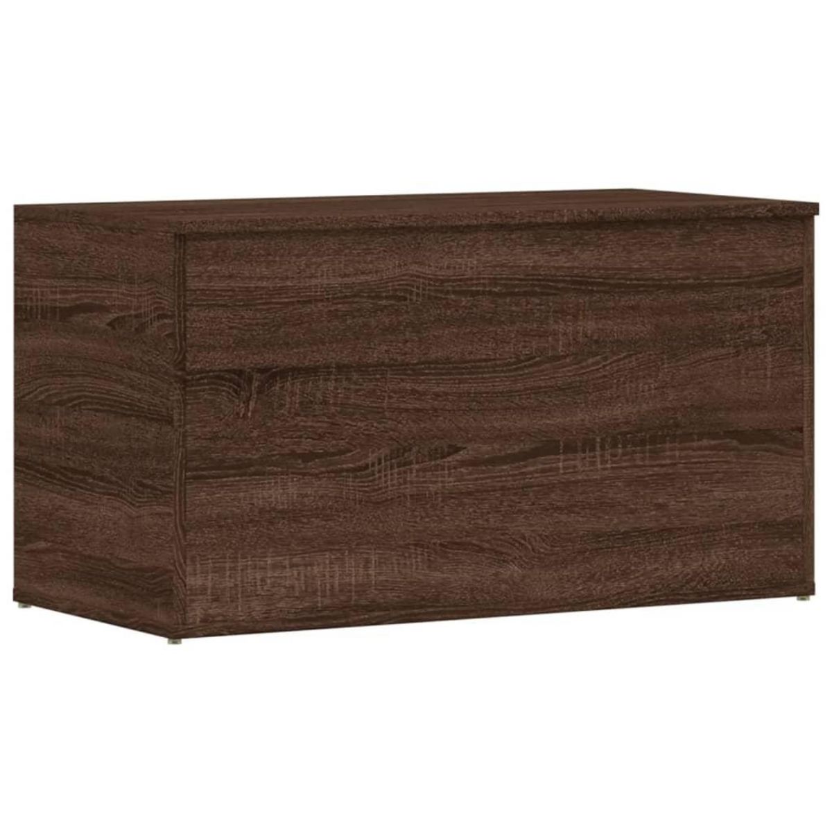 VIDAXL Coffre de rangement Chene marron 84x42x46 cm Bois d'ingenierie