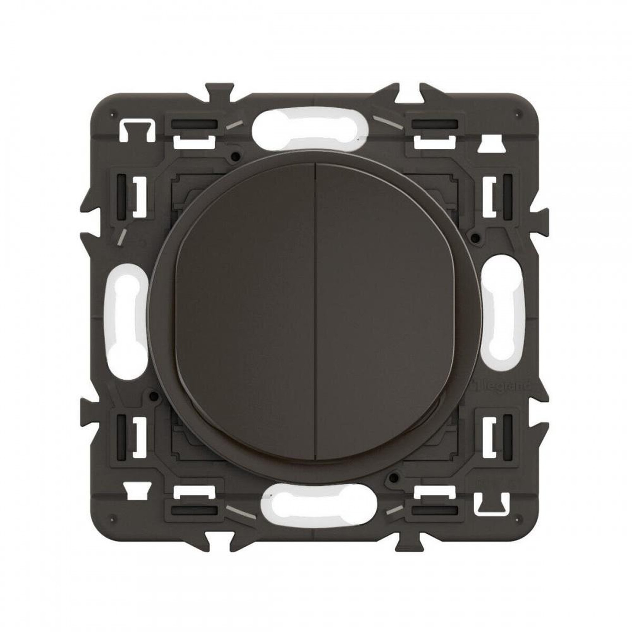 Legrand Double poussoir compo celiane noir