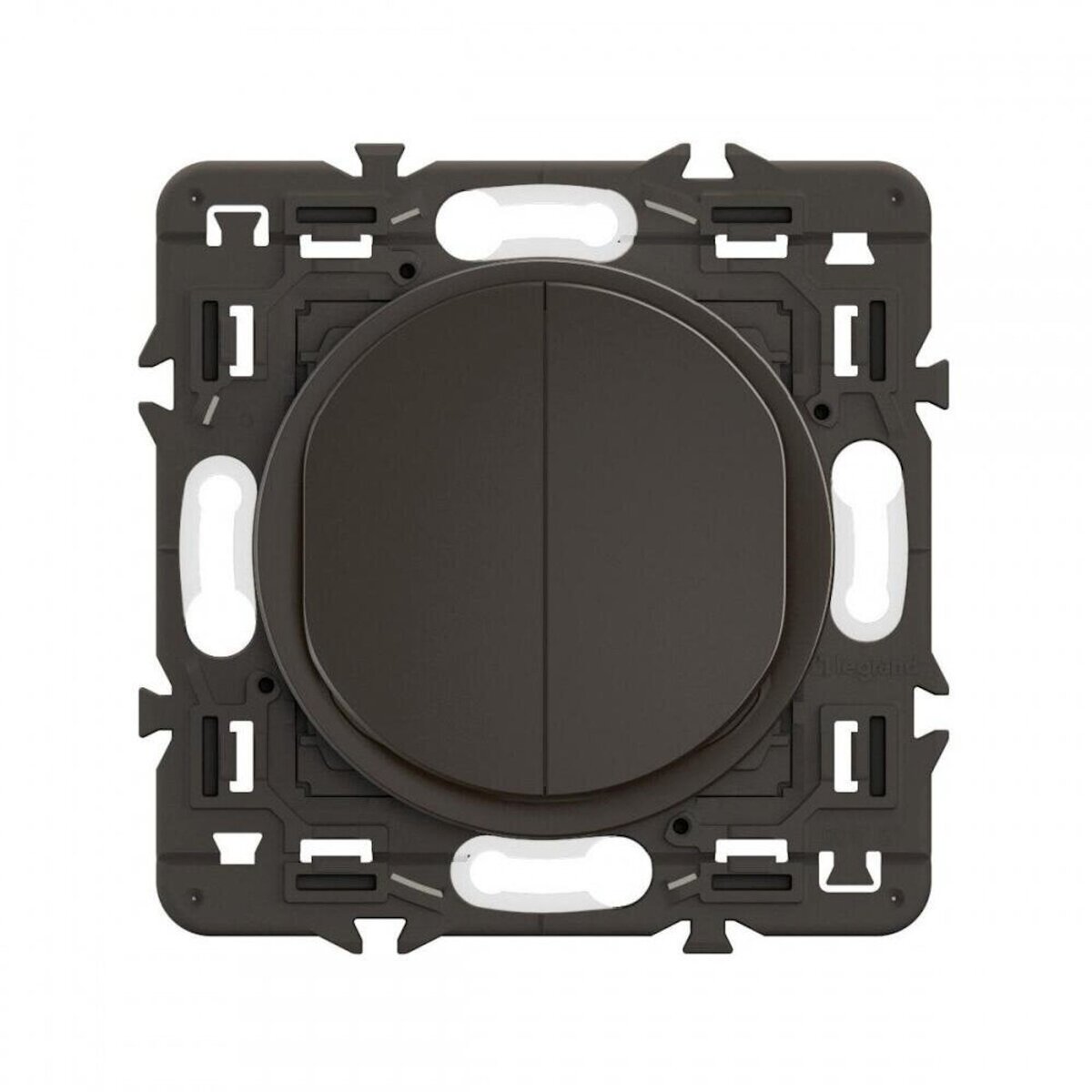 Legrand Double poussoir compo celiane noir