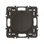 Legrand Double poussoir compo celiane noir