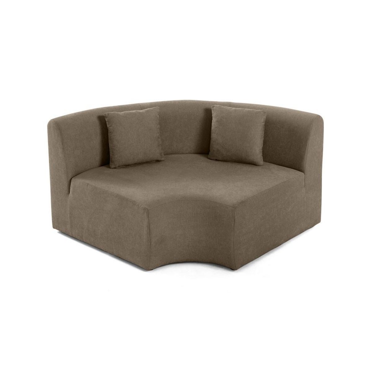 LISA DESIGN Ikare - module d'assise d'angle réversible - en tissu