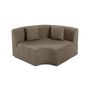 Voir la diapositive 6 : LISA DESIGN Ikare - module d'assise d'angle réversible - en tissu