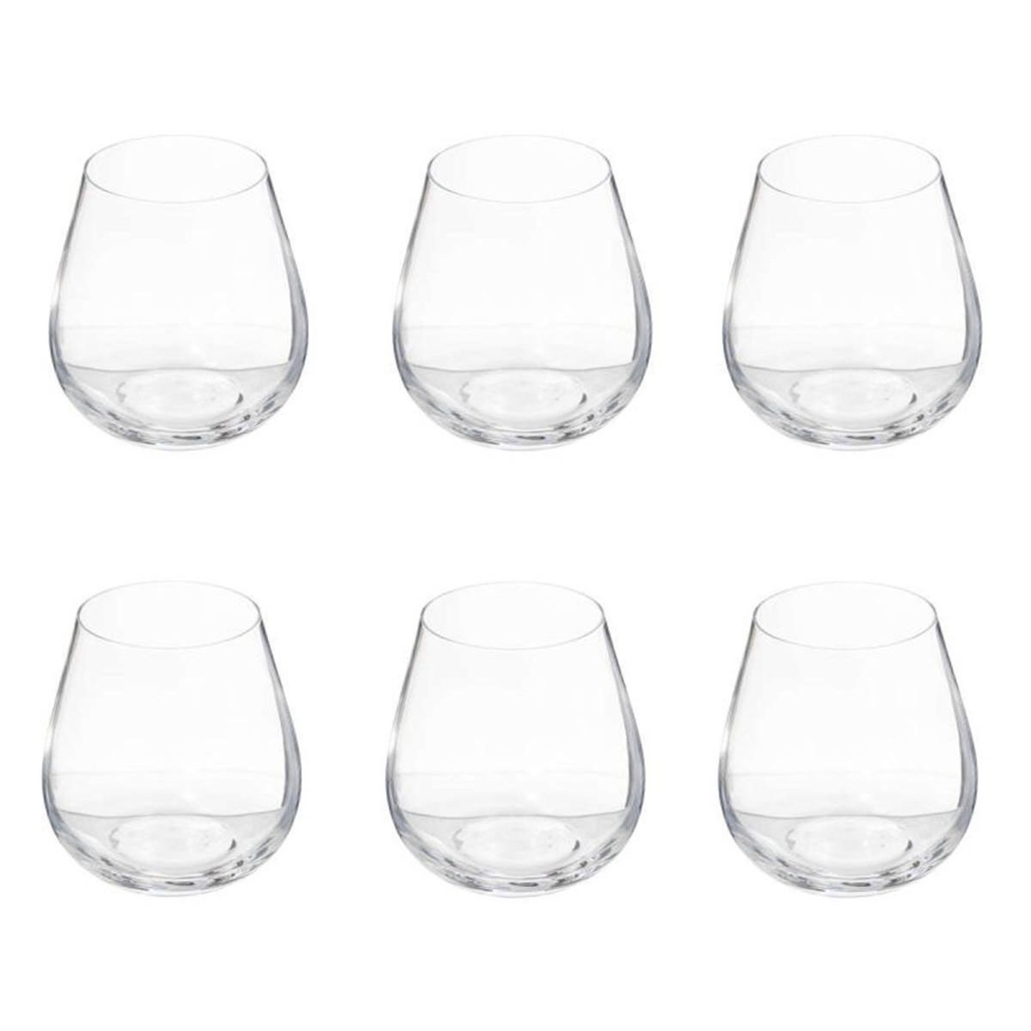 SECRET DE GOURMET Lot de 6 verres à eau  lena  38cl transparent
