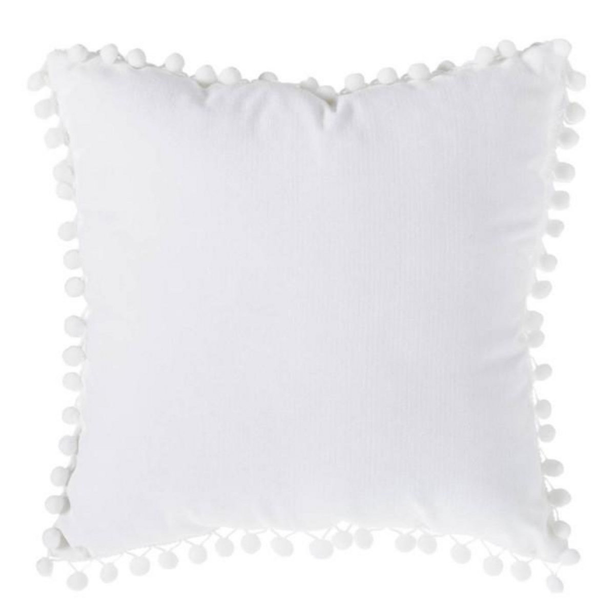 ATMOSPHERA Coussin à Pompons  Jao  40x40cm Ivoire