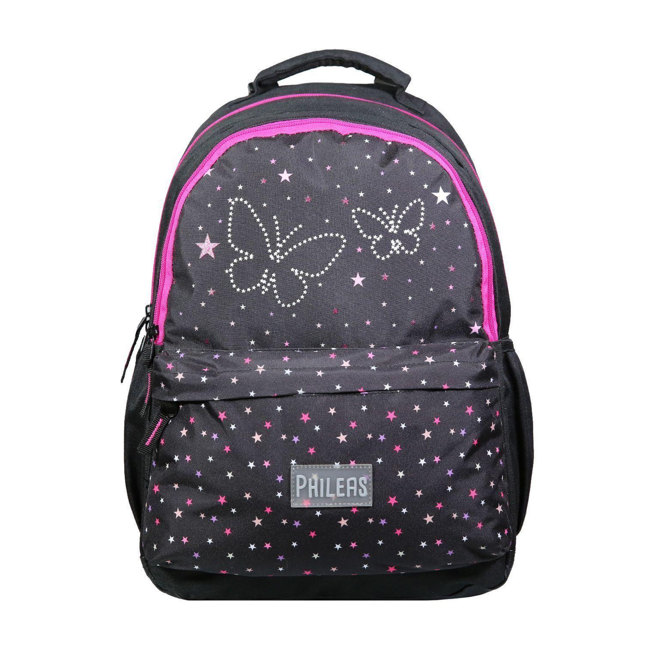 Bagtrotter BAGTROTTER Sac à dos 2 compartiments Phileas Papillons Noir - Le Plus Confortable des Sacs A Dos - Ergonomie/Confort/Sécurité - Système Smart Comfort