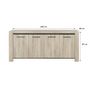 Voir la diapositive 5 : Buffet 4 portes  L200XH87XP49cm ROBIN