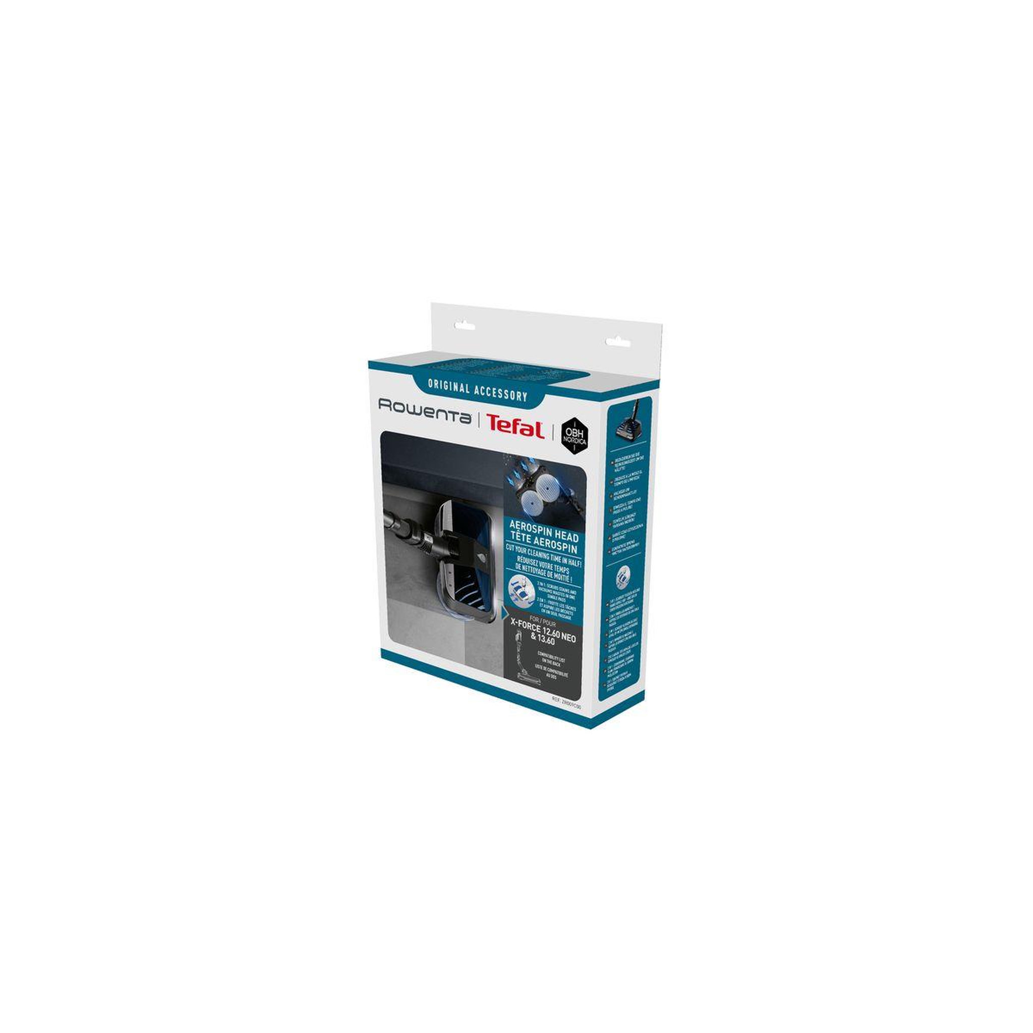 Voir la diapositive 3 : ROWENTA Brosse lavage sols durs aerospin aspirateur x-force 12.60 13.60
