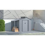 Voir la diapositive 2 : Habitat et Jardin Abri de jardin métal avec pergola  Madras  - 5.64 m² - 193 x 292 x 229 cm - Gris