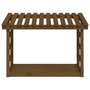 Voir la diapositive 5 : VIDAXL Support de bois de chauffage Marron miel 108x64,5x78cm Bois pin
