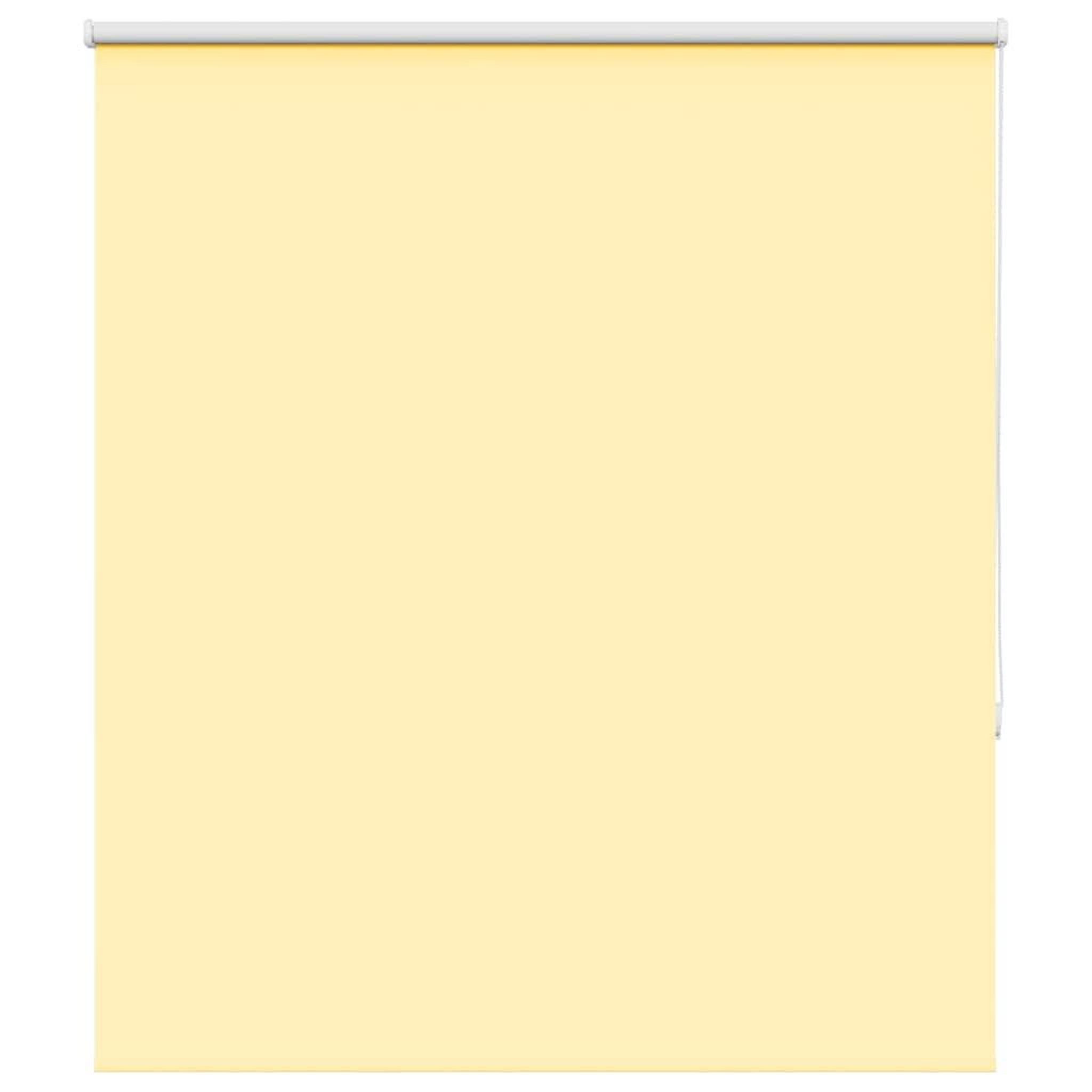 VIDAXL Store enrouleur occultant jaune largeur du tissu 131,6 cm