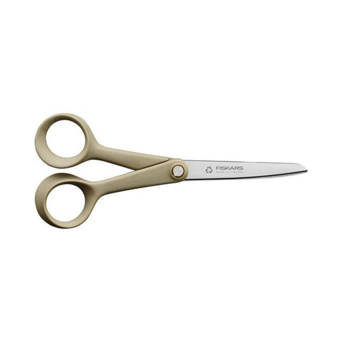 Fiskars Petits ciseaux ReNew - droitiers - lames affûtées en acier inoxydable recyclé - 17 cm