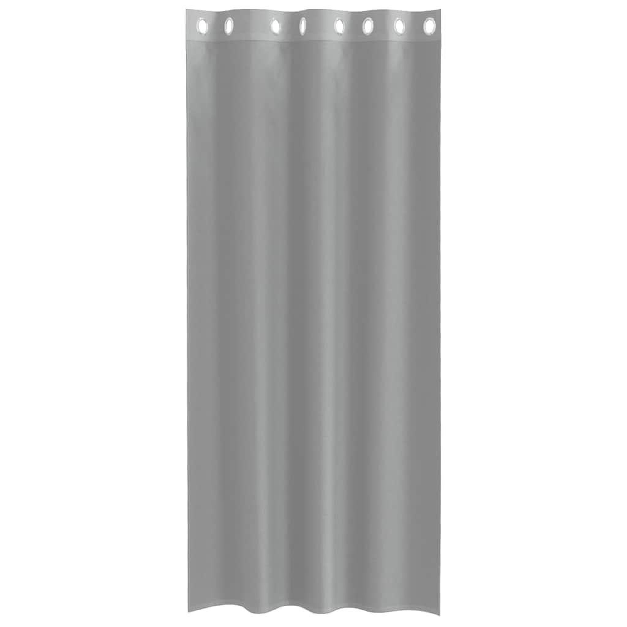 Voir la diapositive 4 : VIDAXL Rideaux en voile avec œillets 2 pcs gris clair 140x245 cm