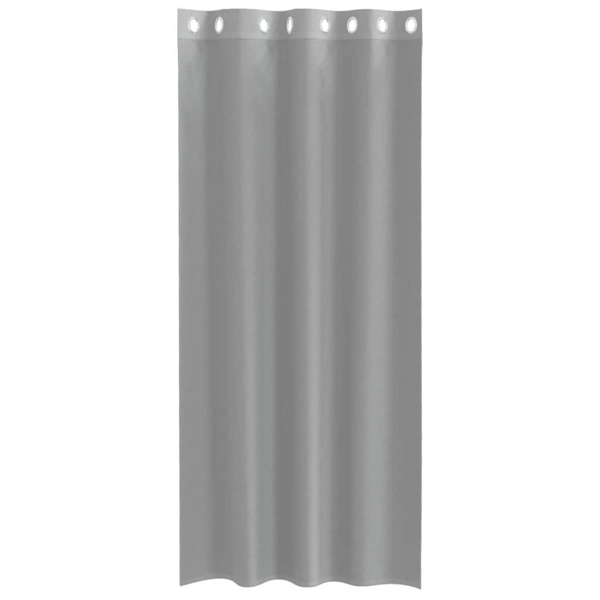 VIDAXL Rideaux en voile avec œillets 2 pcs gris clair 140x245 cm