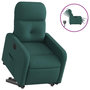 Voir la diapositive 2 : VIDAXL Fauteuil inclinable electrique vert fonce tissu