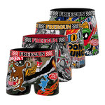 FREEGUN Lot de 4 boxers homme Looney Tunes. Coloris disponibles : Orange