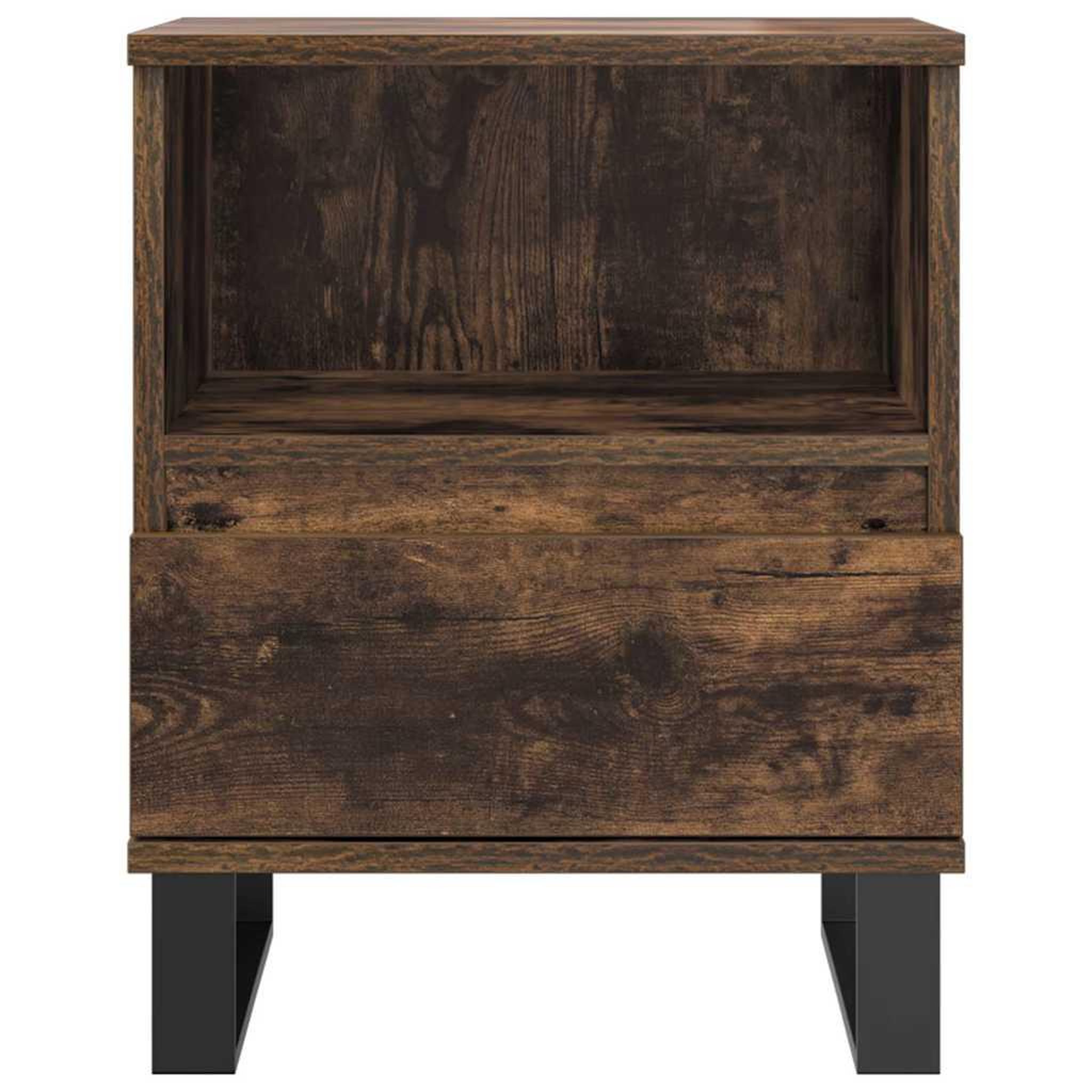 Voir la diapositive 5 : VIDAXL Tables de chevet 2 pcs chene fume 40x35x50 cm bois ingenierie