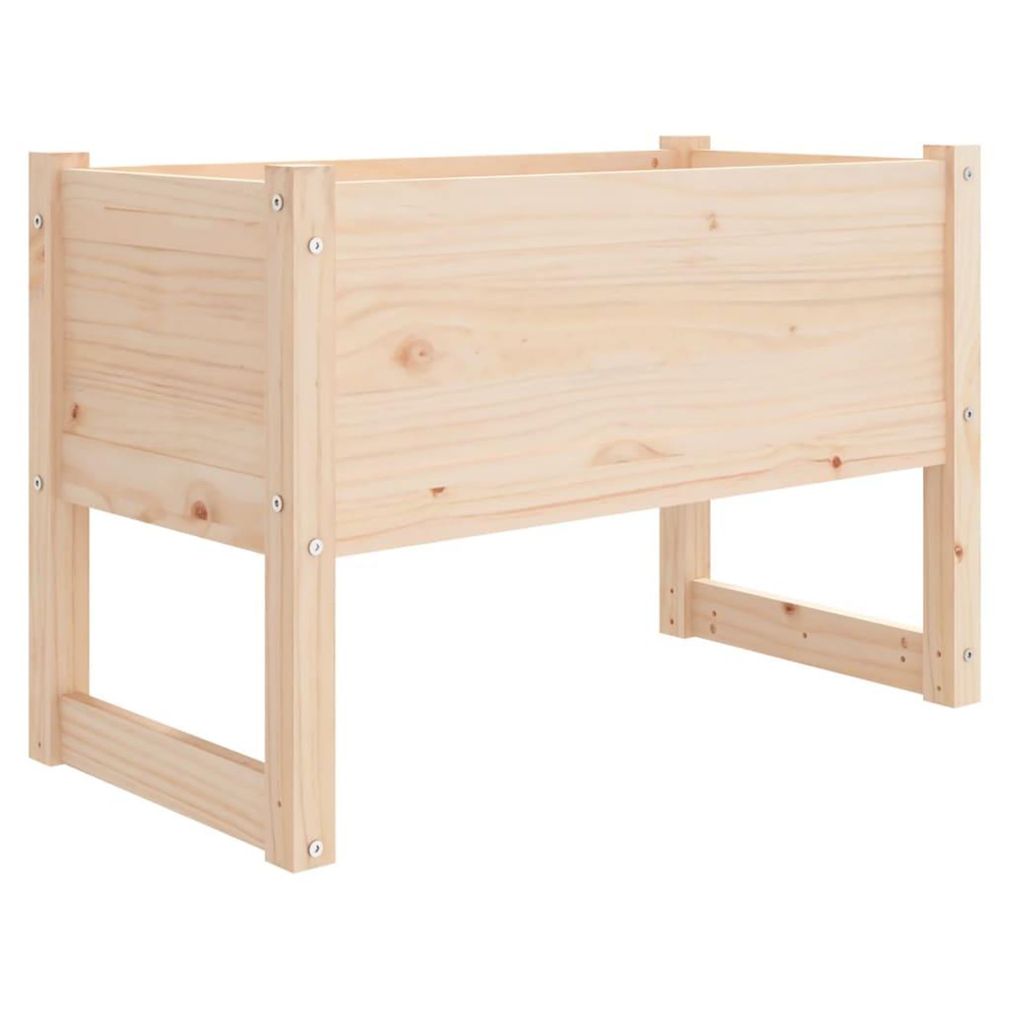 Voir la diapositive 2 : VIDAXL Jardiniere 78x40x52 cm Bois massif de pin