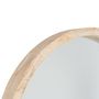 Voir la diapositive 3 : ATMOSPHERA Miroir Rond Bois  Scandinave  52cm Naturel