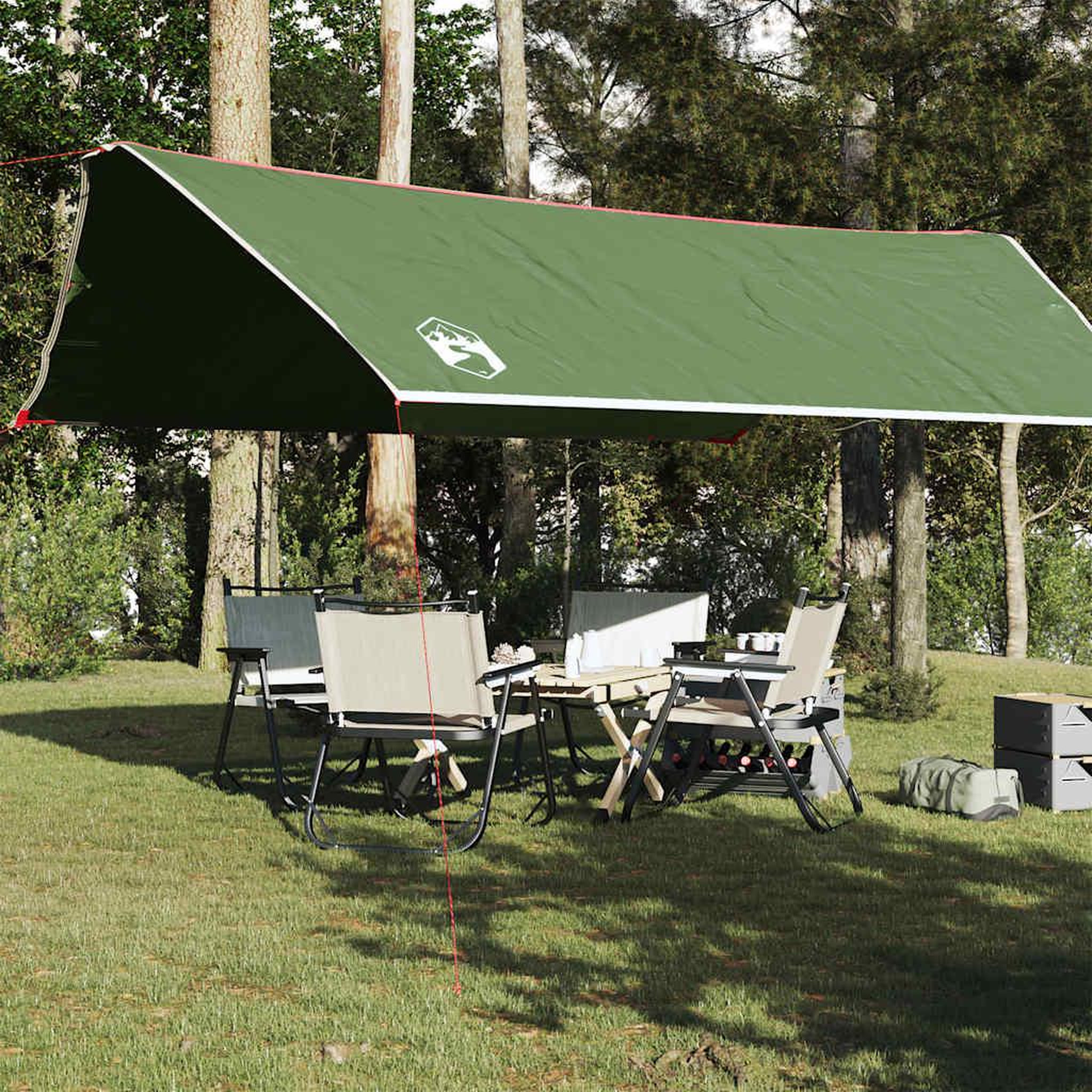 VIDAXL Bache de camping vert 500x294 cm impermeable