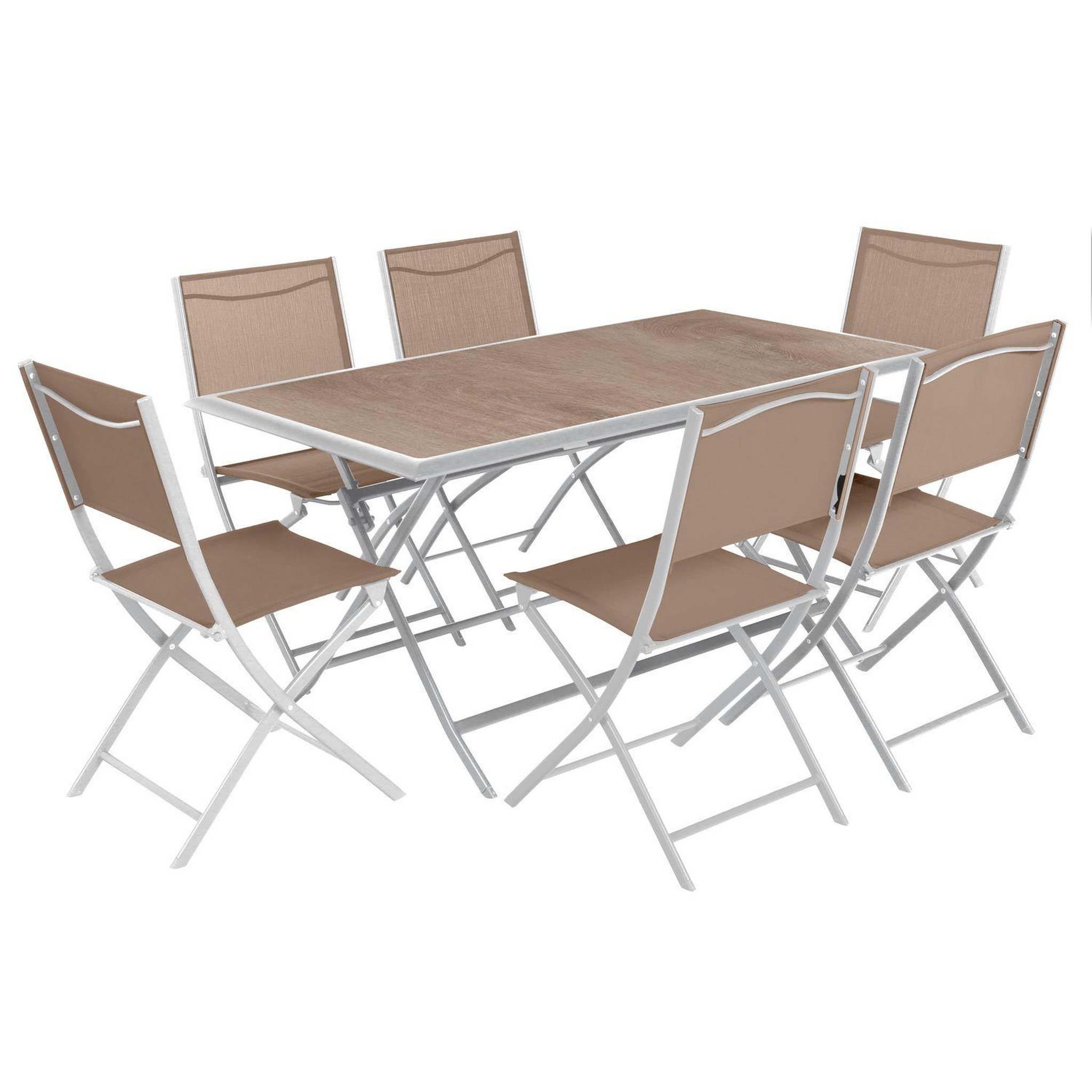 Voir la diapositive 4 : HESPERIDE Table de jardin pliante azua en aluminium