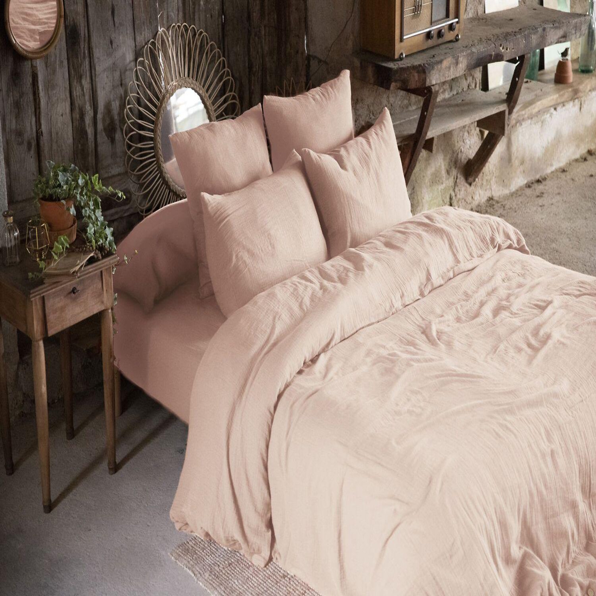 Voir la diapositive 1 : Home collection Housse de couette 100% gaze de coton