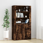 VIDAXL Buffet haut Chene fume Bois d'ingenierie