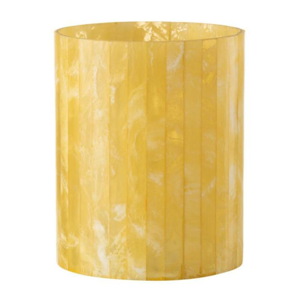 Paris Prix Photophore Design Lignes  Champêtre  20cm Jaune