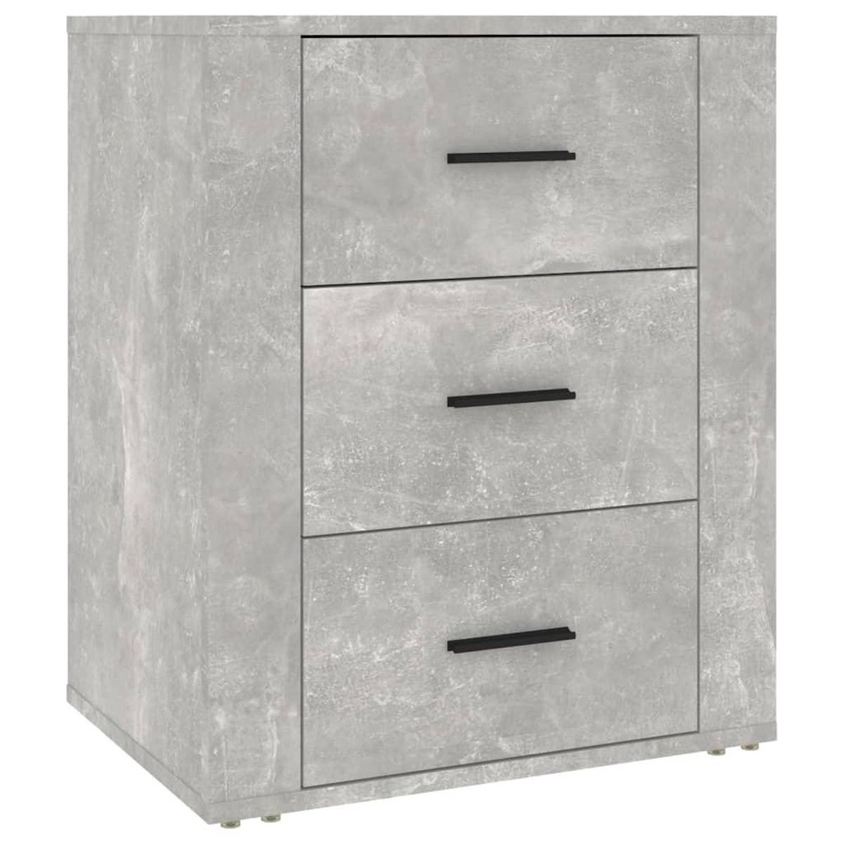 VIDAXL Table de chevet Gris beton 50x36x60 cm Bois d'ingenierie