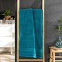 Voir la diapositive 4 : Paris Prix Drap de Douche  Tendresse  70x130cm Bleu Paon