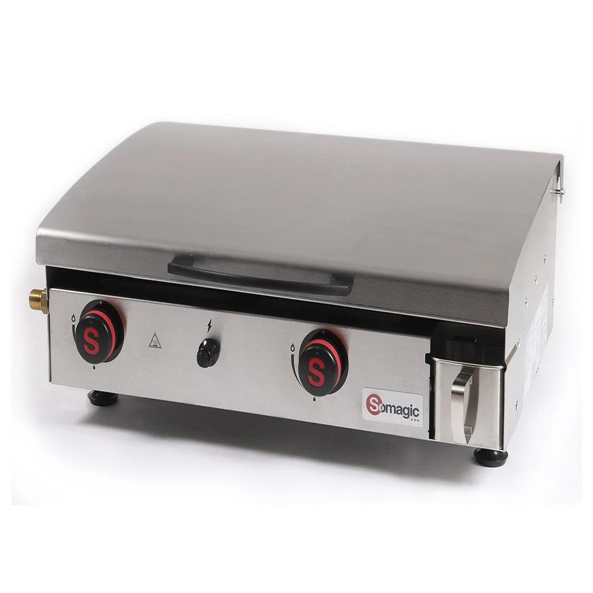 Voir la diapositive 3 : SOMAGIC Plancha gaz 2 brûleurs Arenc - Somagic
