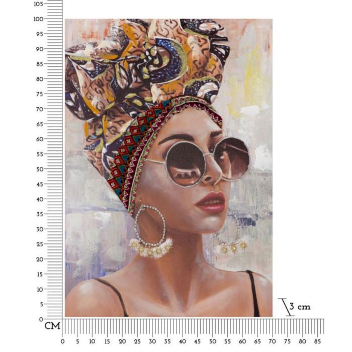 Paris Prix Toile Imprimée Déco  Jennifer  70x100cm Multicolore