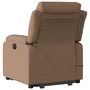 Voir la diapositive 4 : VIDAXL Fauteuil inclinable de massage electrique Marron Tissu