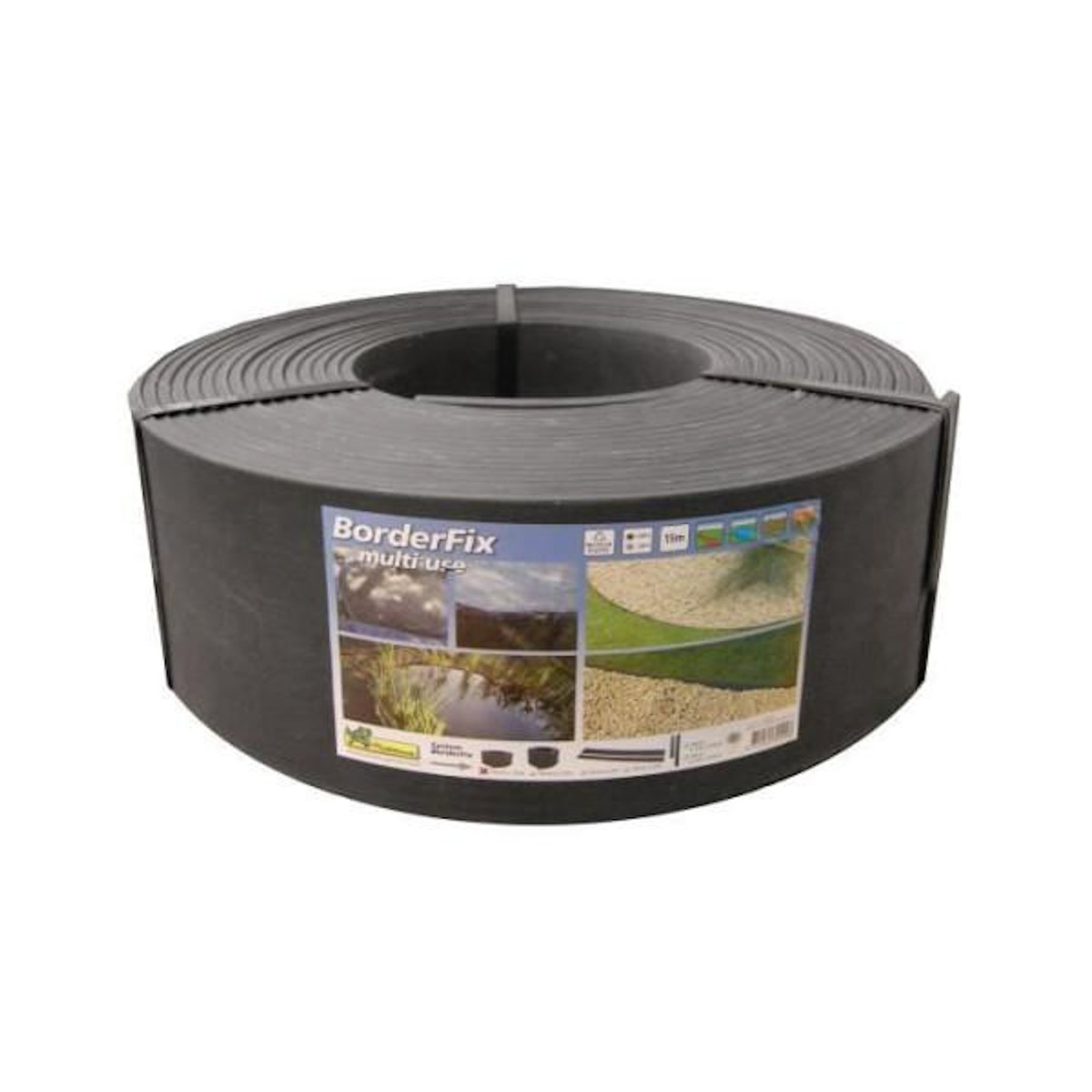 NATURE Bordure de jardin en PVC recyclé Borderfix - NATURE - Epaisseur 7 mm - H14 cm x 15 m