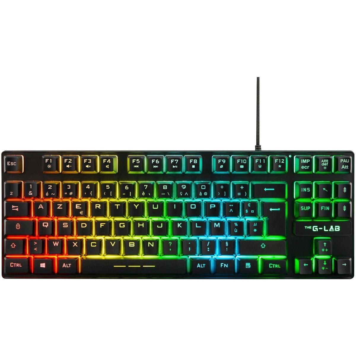 THE G-LAB Clavier gamer KEYZ CAESIUMTKL FR