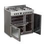 Voir la diapositive 4 : CONTINENTAL EDISON Cuisiniere piano gaz 3 fours electriques CONTINENTAL EDISON CECP903FIX 5 feux - Inox - Largeur 90 cm