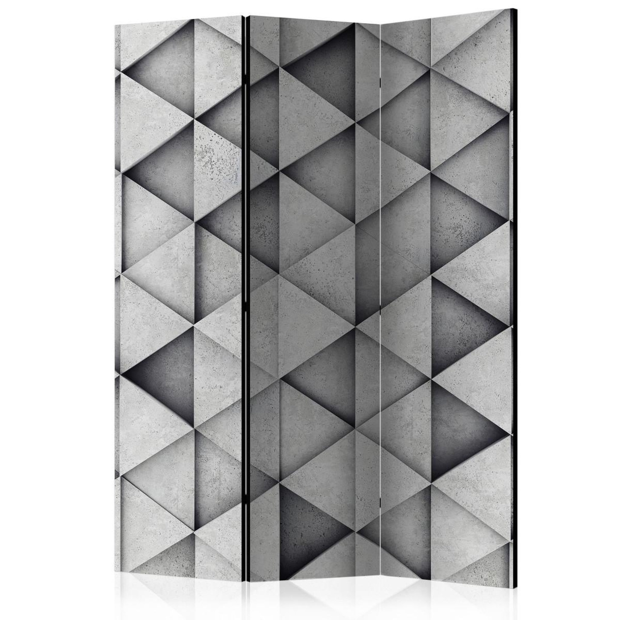 Paris Prix Paravent 3 volets  grey triangles  135x172cm