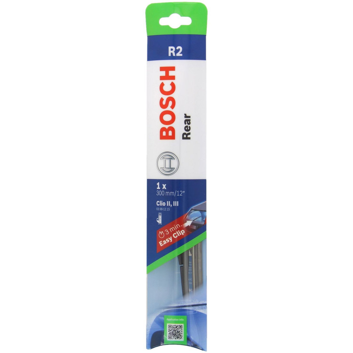 BOSCH Balai d'essuie-glace arrière BOSCH  CLIO IIN°R2