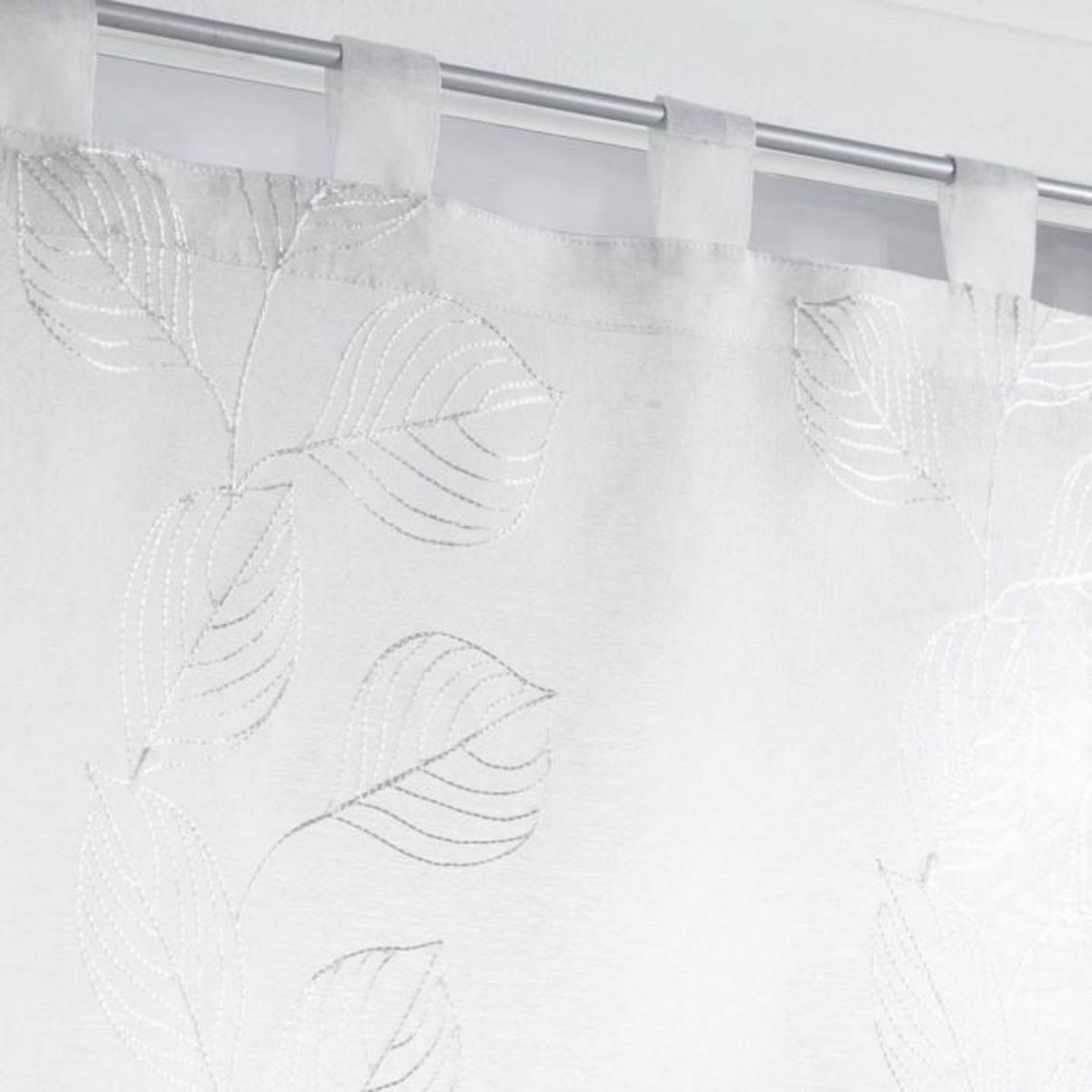 Paris Prix Paire de Voilages  Edenia  60x160cm Blanc