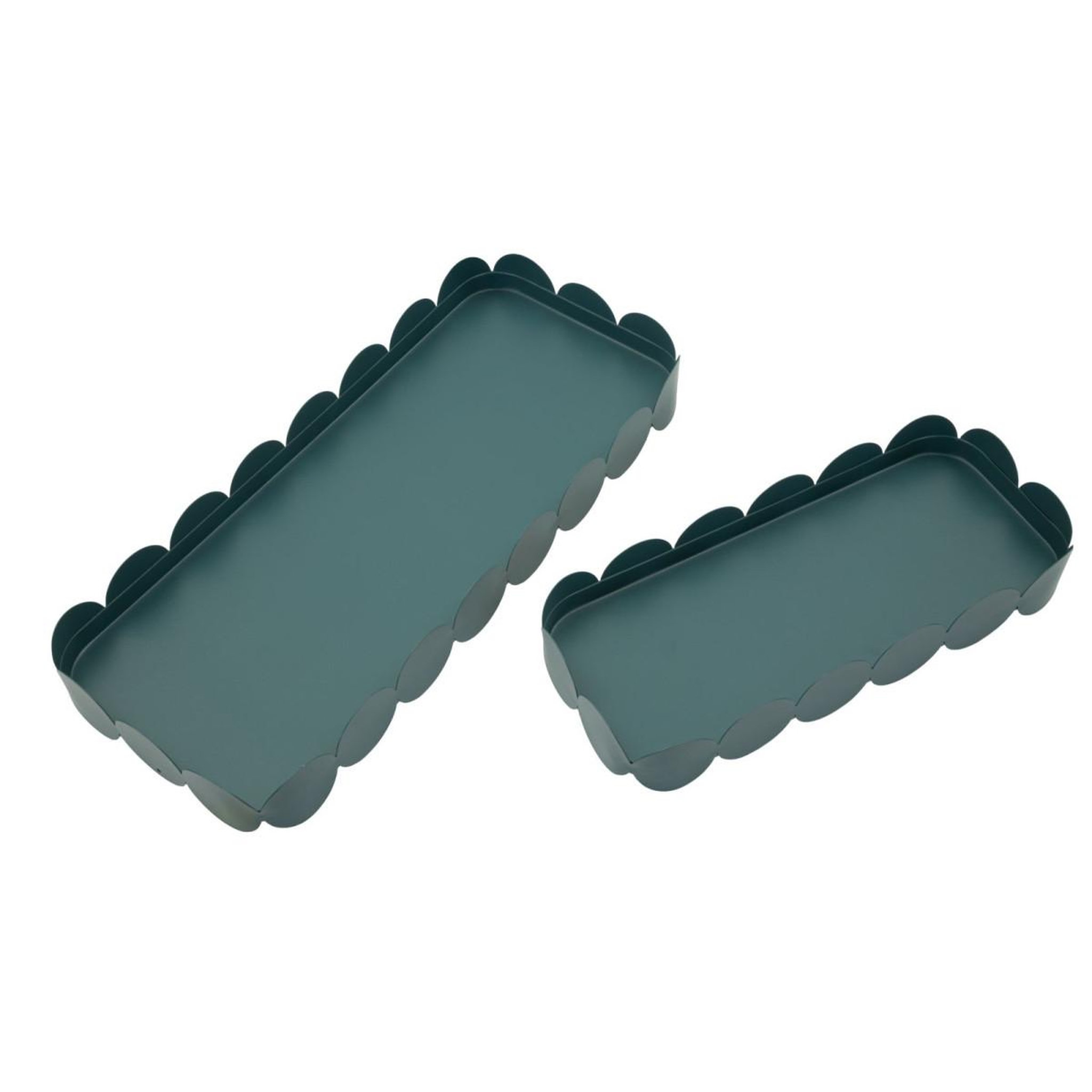 Voir la diapositive 3 : Paris Prix Lot de 2 plateaux déco  saturn  40cm bleu