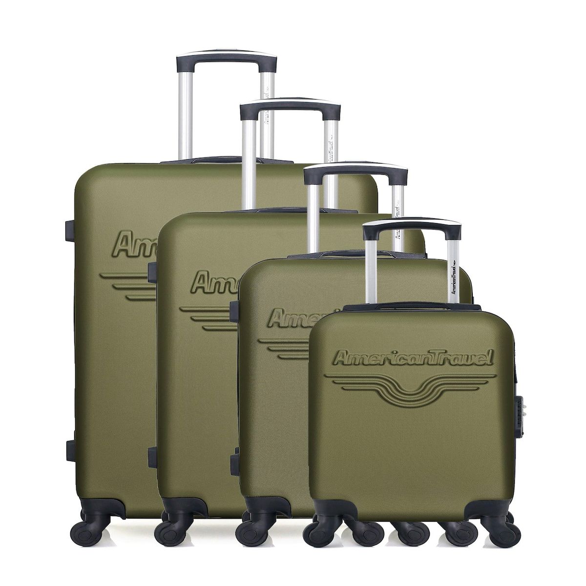 AMERICAN TRAVEL AMERICAN TRAVEL - Set de 4 Valises CHELSEA-M 75 cm 4 Roues