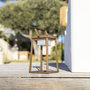 Voir la diapositive 5 : Lumisky Lanterne design sans fil LED VERONA Marron Aluminium H30cm
